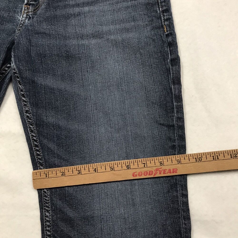 SILVER Athletic Jean Men 36x28 (36/30 tag) Dark Wash Whiskered Stretch Denim - Picture 8 of 15